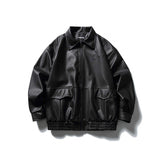 Men's Leather Coat Motorcycle Jacket